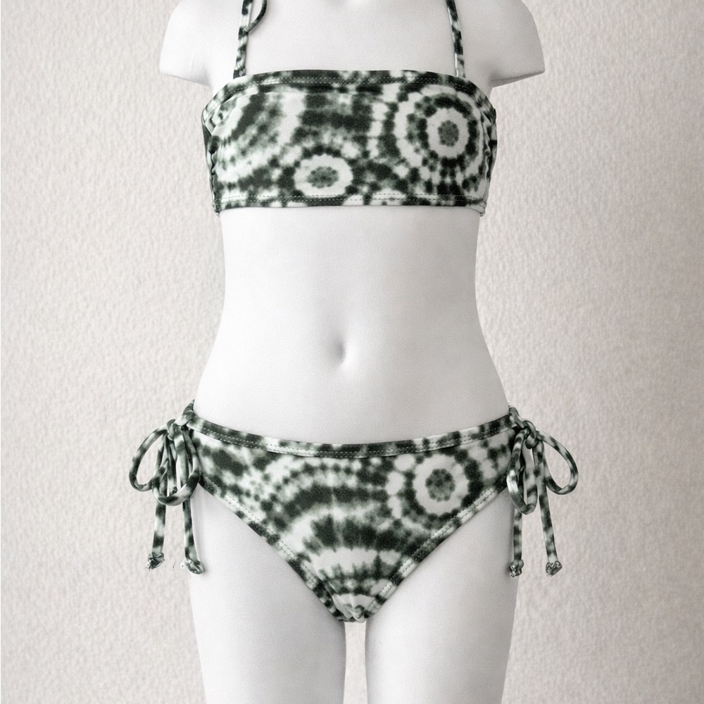 Kanu Surf Kids Swim Bikini - Green Tie-Dye
